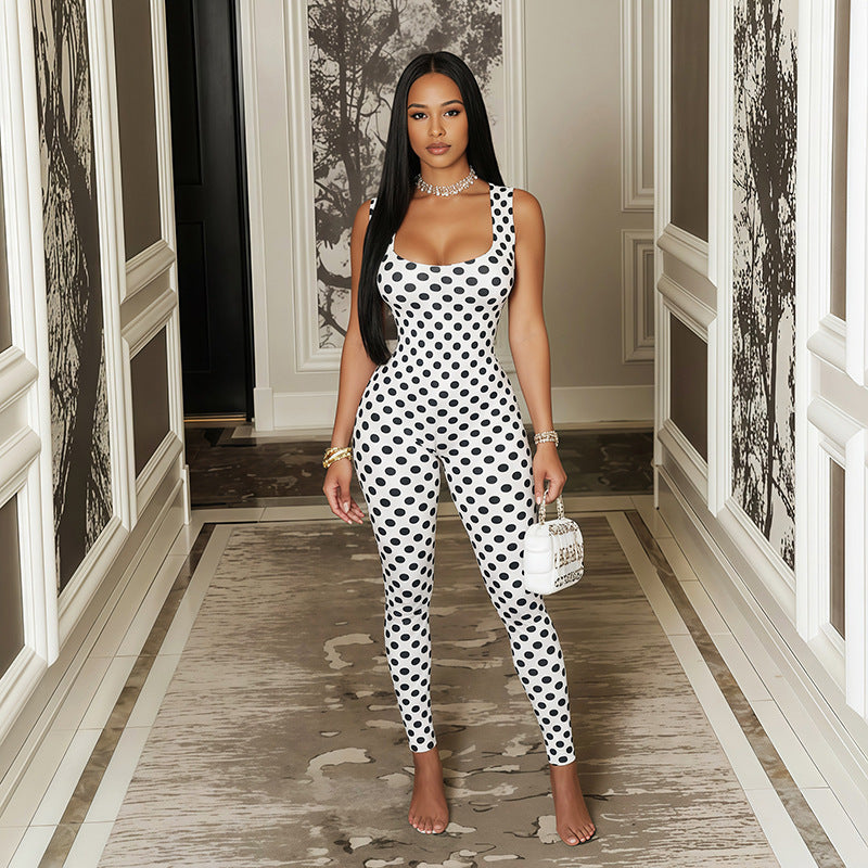 White Polka Dot