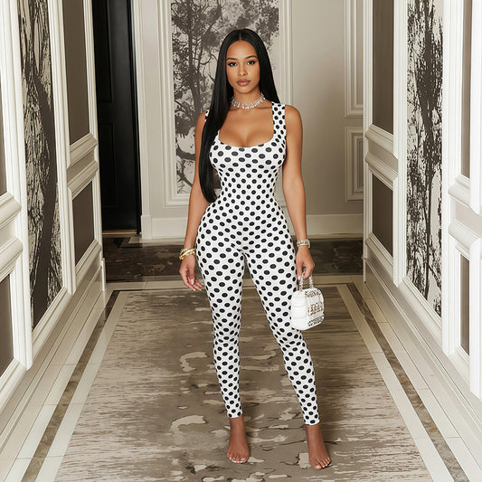 White Polka Dot