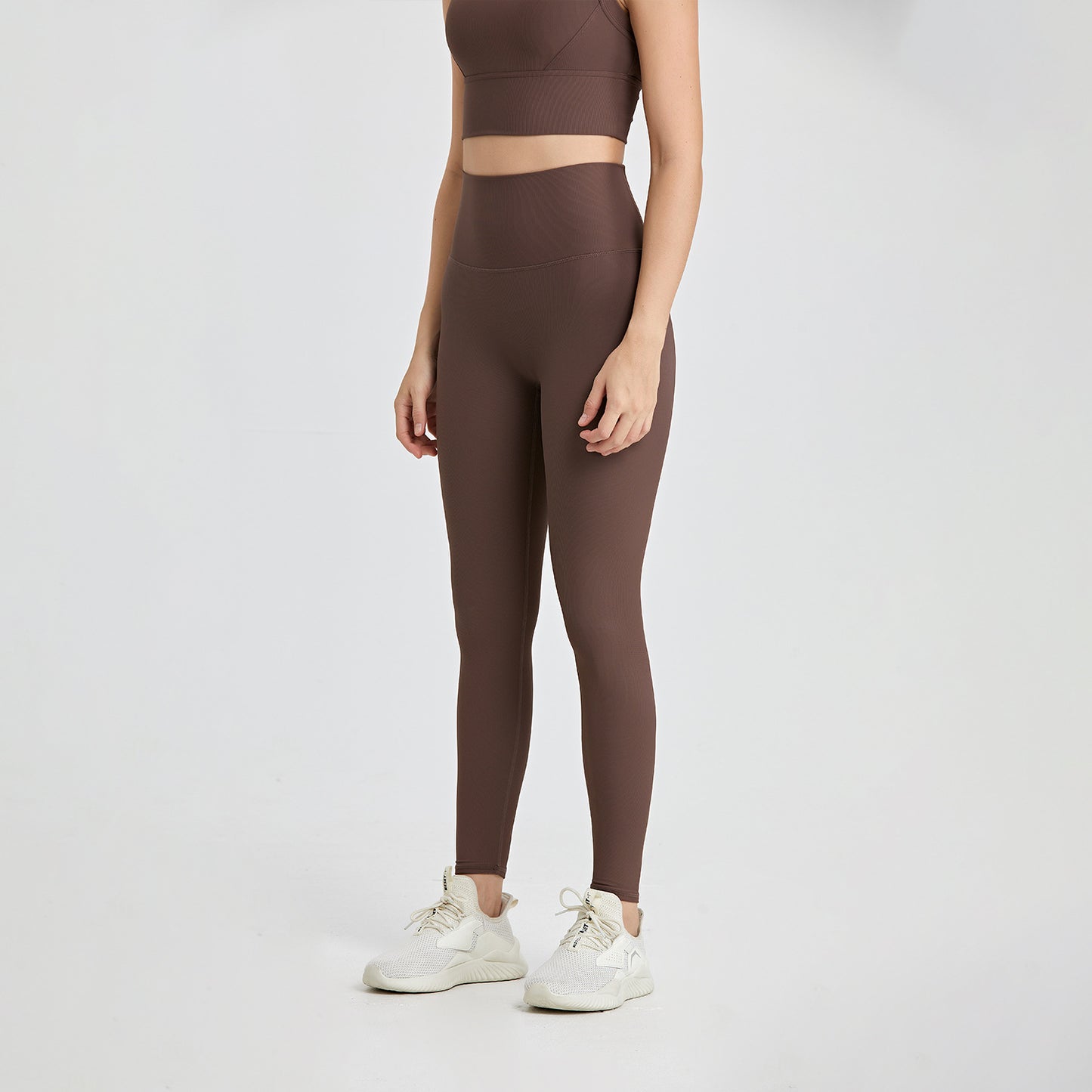 One Piece Non Embarrassing Line High Waist Pocket Yoga Pants Nude Feel Peach Hip Tight Workout Exercise Pants