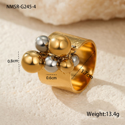 NMSR-G245-4 Wide Brim Ball Ring