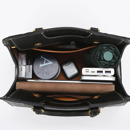 Women Handbag Simple Stylish Bag Large Capacity Office Bag Women Shoulder Handbag - Wanita Store