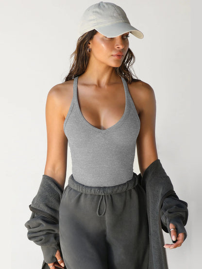 Spring Summer Knitted Vest Women Clothing Sexy Slim Top Brand Inner Bottoming Shirt - Wanita Store