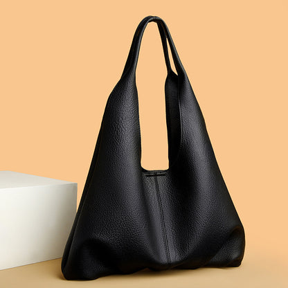 Shoulder Tote Bag for Women Simple Soft Leather Shoulder Bag Office Large Capacity Composite Bags Women - Wanita Store