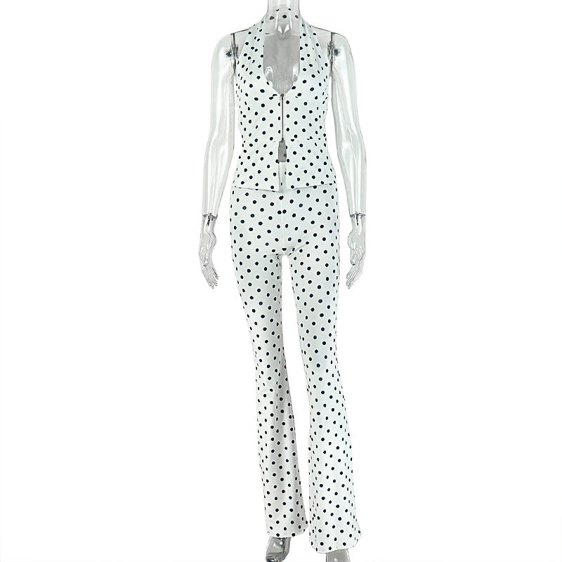 White Polka Dot