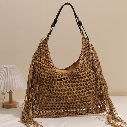 Belt Hollow Tassel Coffee
