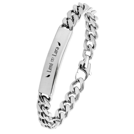 18K Vacuum Gold Plated Titanium Steel Bracelet Laser Laser Letter Graphic Number Stainless Steel Bracelet - Wanita Store