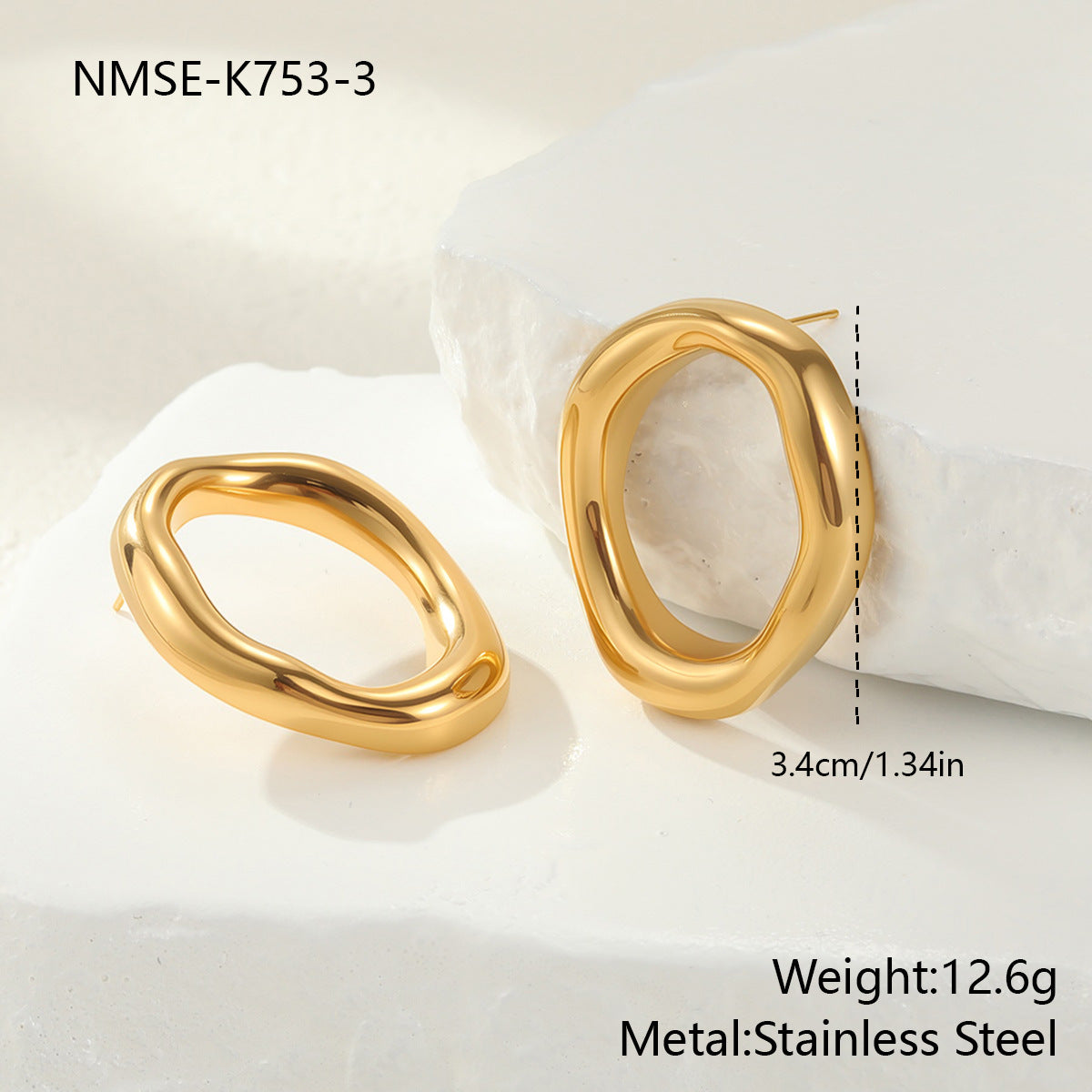 Gold Stud Earrings