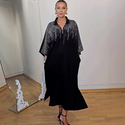 Autumn Printed Loose Women Wear Long Sleeve Dress - Wanita Store