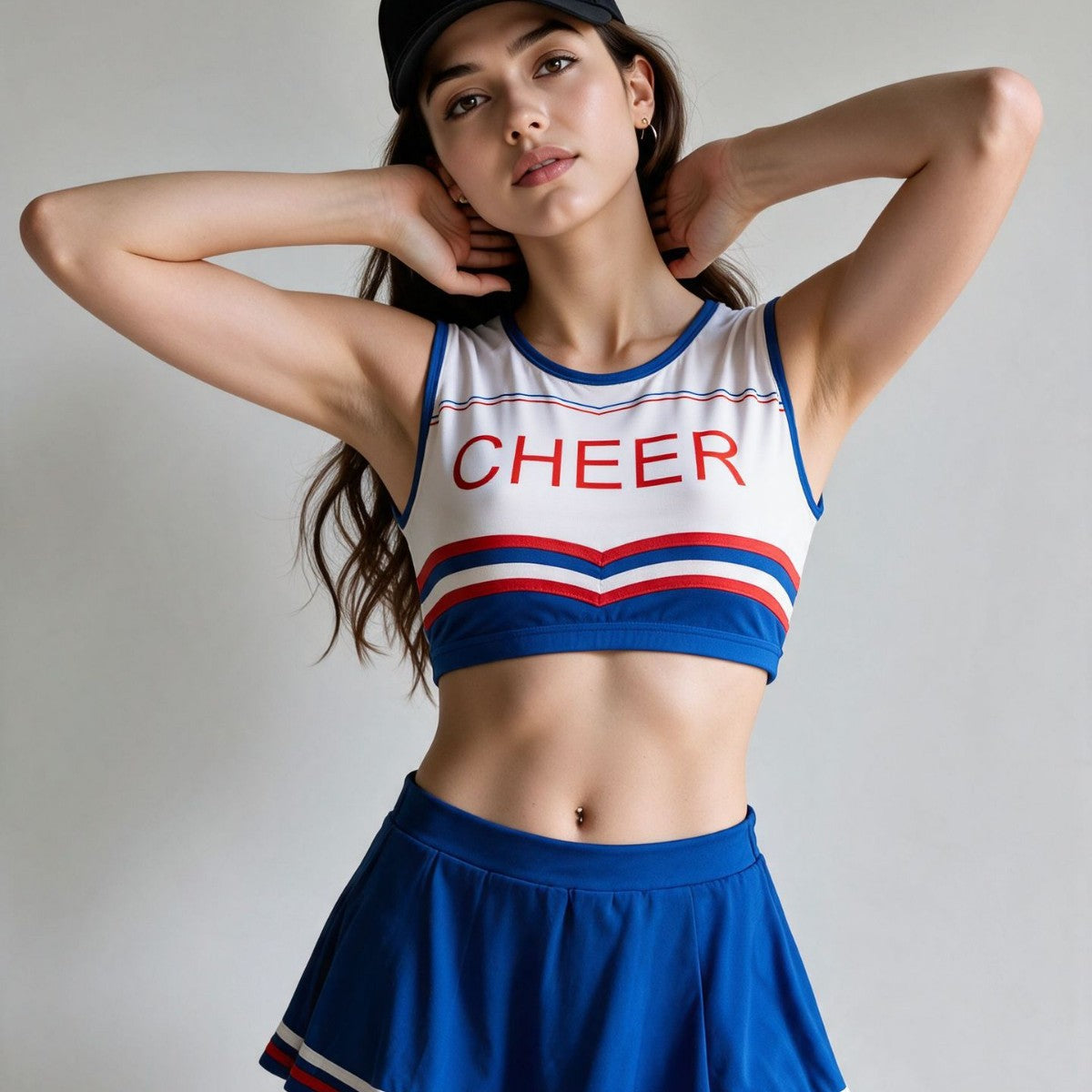 Summer Women Sexy Underwear Short Cropped Pleated Skirt Role Play Temptation Couple with Socks Set