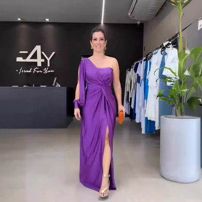 Spring Evening Dress Socialite Cinched Waist Slim Fit Maxi Dress Women - Wanita Store