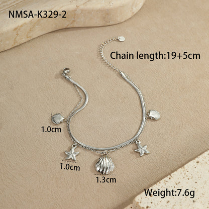 Steel Shell Anklet