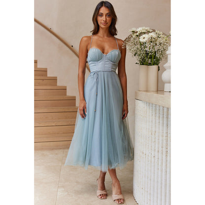 Spring Summer Sexy Sling Casual Dress Vacation Multi Color Women Clothing Dress - Wanita Store