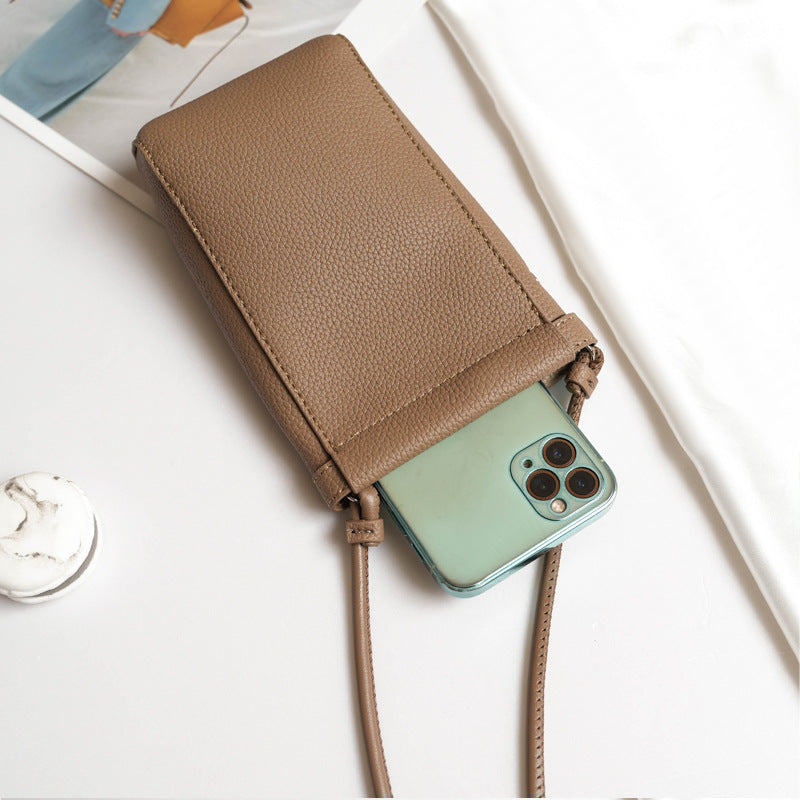Simple Small Shoulder Bag Vertical Mobile Phone Bag Women Mini Crossbody Small Bag