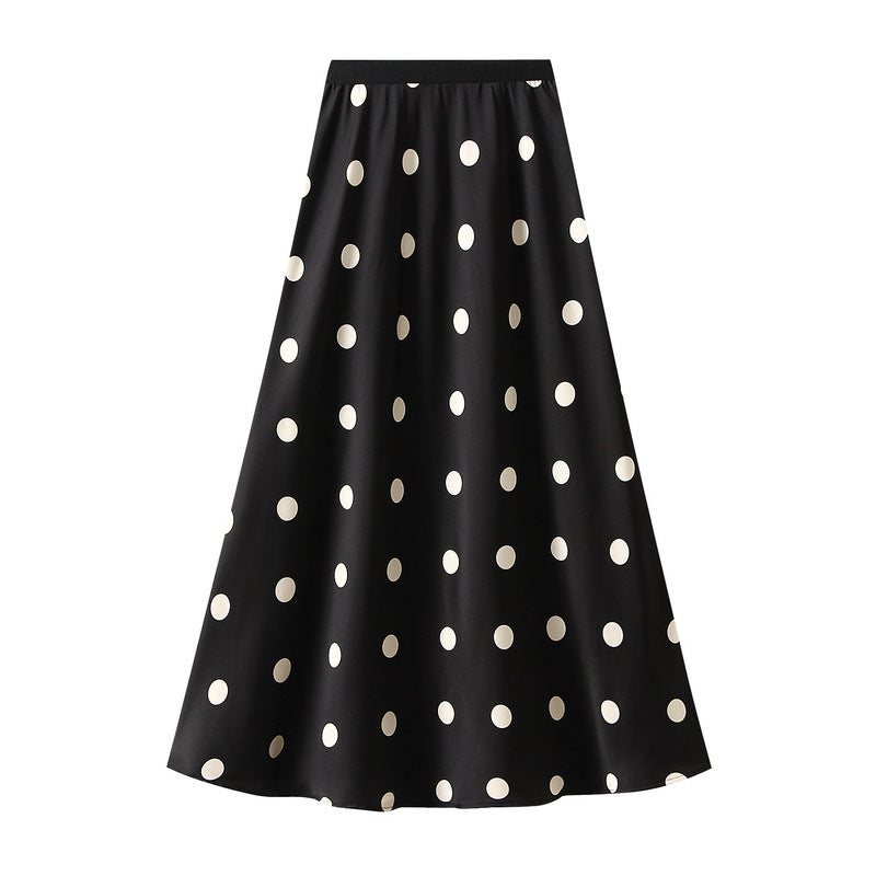 Black Big Polka Dot