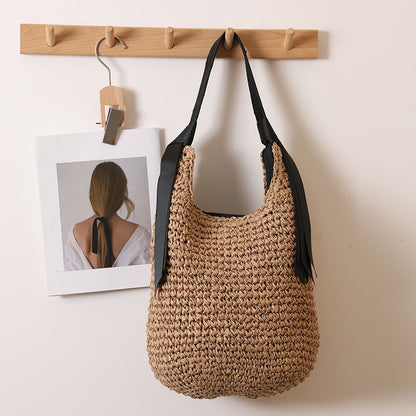 Ribbon Crochet Black