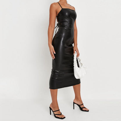 Summer Sexy Sling Backless Slim Fit Hip Bag Dress Women - Wanita Store