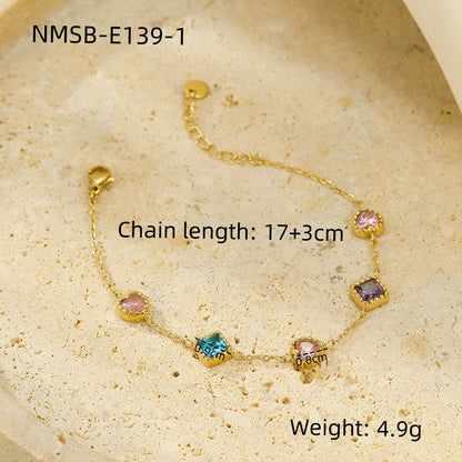 NMSB-E139-1 Gold Colorful Crystals