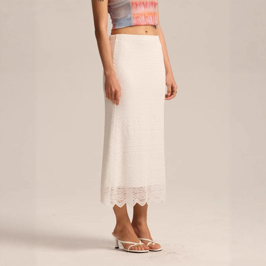 Women Clothing Lace Skirt Spring Summer High Waist One Step Skirt Sexy Slim Hip Long Skirt - Wanita Store