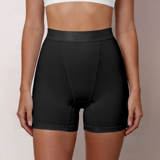 Women Cotton Boxer Briefs Anti Exposure Belly Contracting Sweat Absorbent Cotton Safety Pants Sports Running Boxers Women