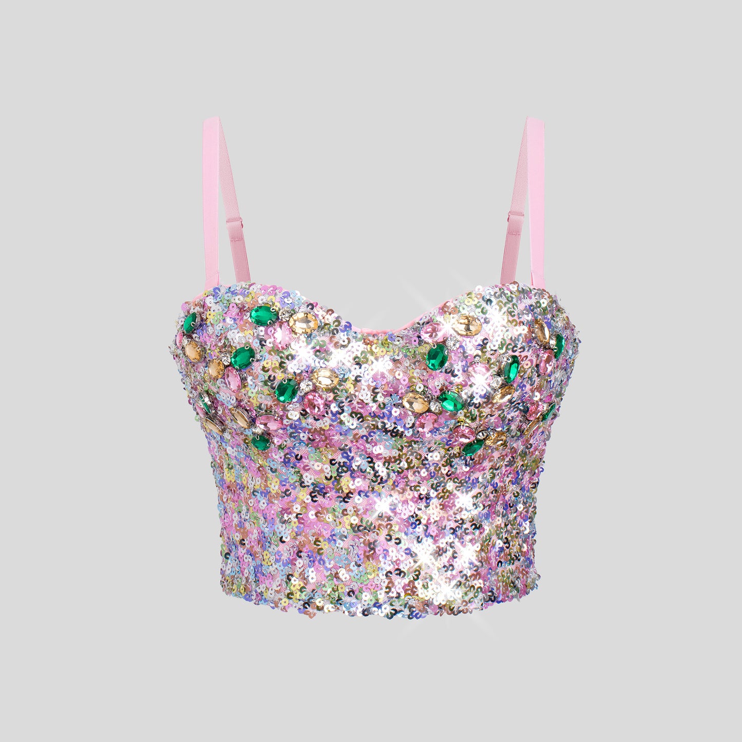 Sequined National Beauty Back Camisole Wrapped Chest Fixed All Match Underwear Base Tube Top