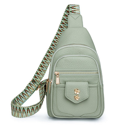 Bags Women Chest Bag Retro Easy Matching Faux Leather Messenger Bag Casual Women Chest Bag - Wanita Store