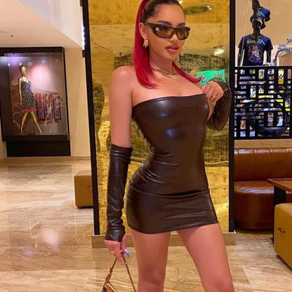 Autumn Oversleeves off Neck off Shoulder Slim Fit Figure Flattering Sheath Sexy Dress Women - Wanita Store