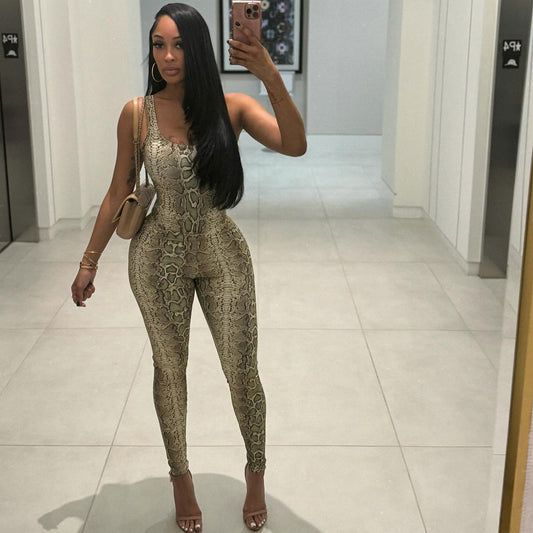 Women Clothing Autumn Sexy Backless Bodysuit Tight High Waist Trousers Set