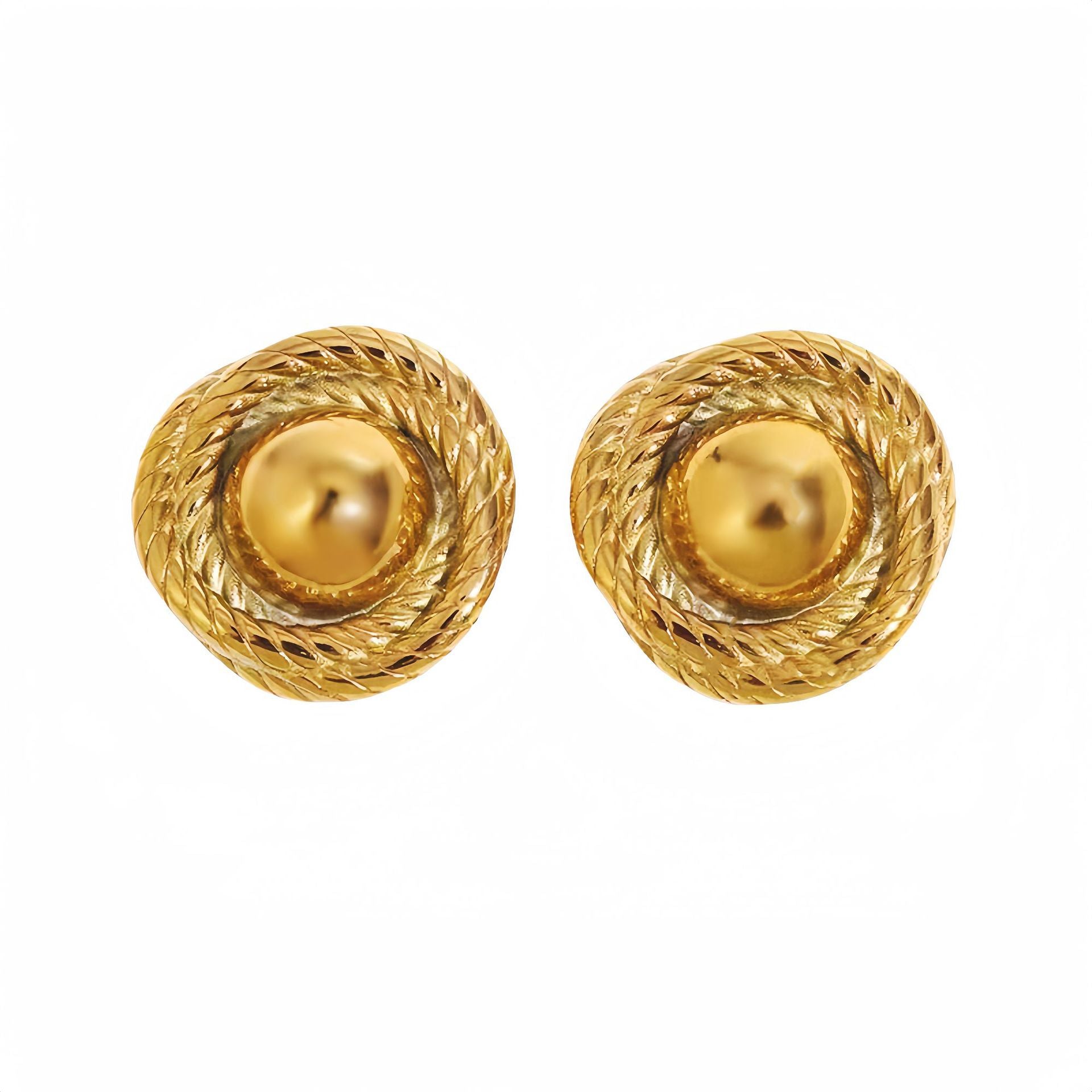 Titanium Steel Spiral Earrings Special Interest Design Trend Exaggerated Modeling Stainless Steel Embellished - Wanita Store