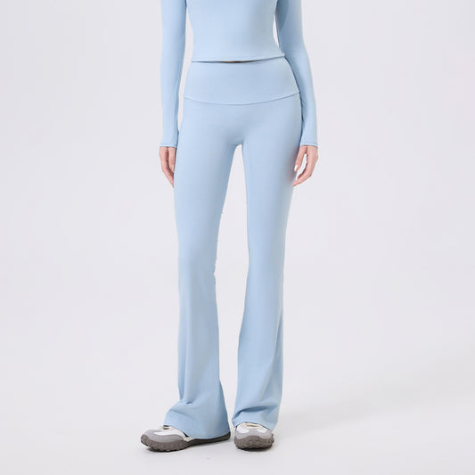 Low Waist Wide Brimmed Bell Bottom Pants Yoga Trousers for Women Sexy Slimming Skinny Workout Pants Slim Fit Hipp Lifting Pants