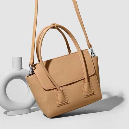 Handbag Smiling Face Bag High-Grade Large Capacity Office Women Bag Simple Texture Shoulder Messenger Bag for Women - Wanita Store