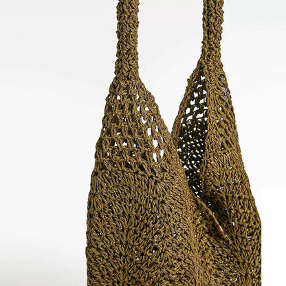 Shoulder Straw Bag Special Interest Design Portable Straw Bag Woven Bag Vacation Beach Bag Women Bag - Wanita Store