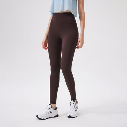 Hip Lifting No Size Nude Feel Yoga Pants Women High Waist Belly Contracting Sports Hip Shaping Fitness Pants Yoga Trousers - Wanita Store