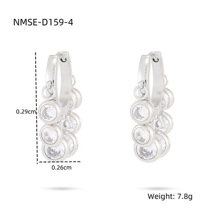Steel Color White Diamond