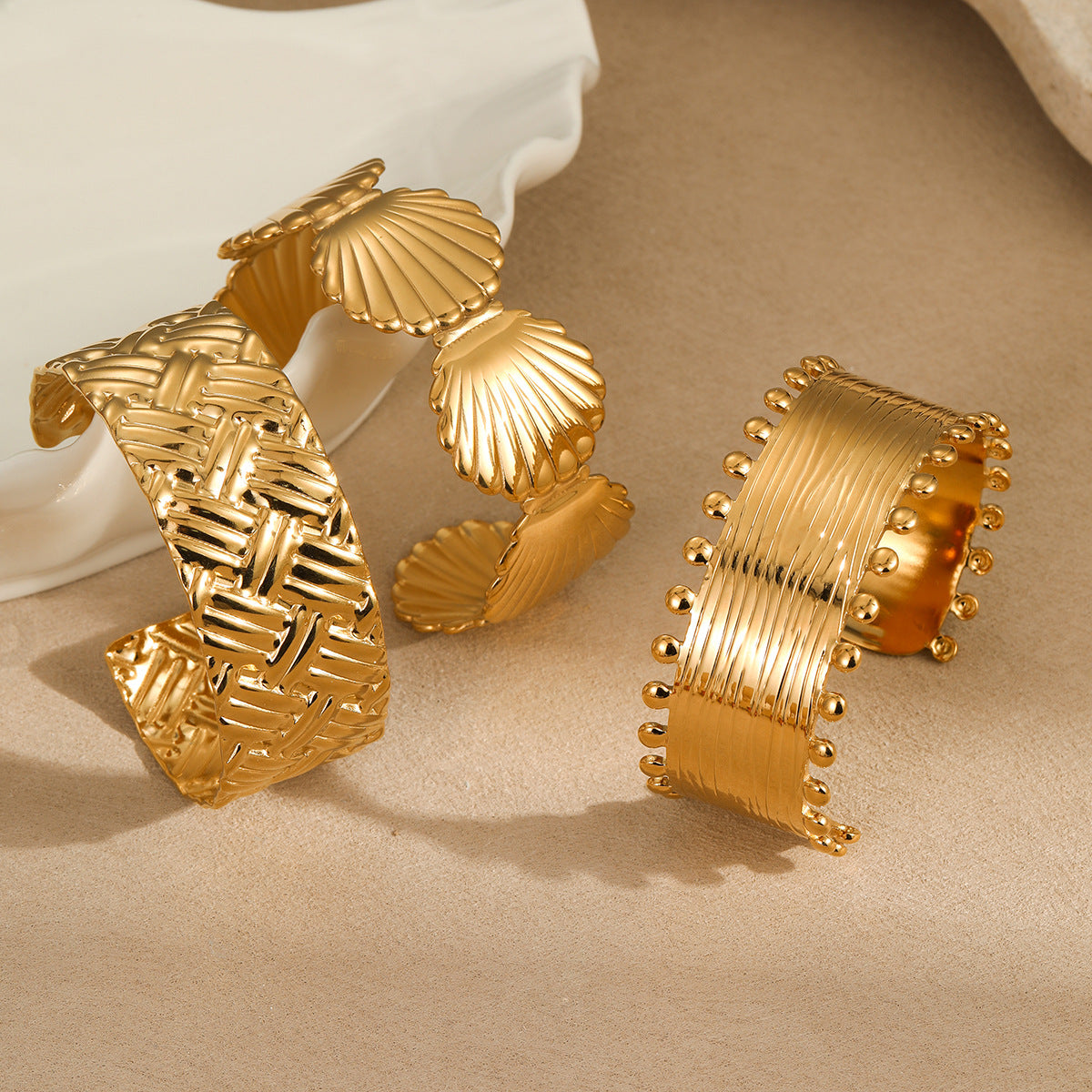 Bracelet Women Non Fading Cold French 18K Gold Stainless Steel Hand Summer - Wanita Store