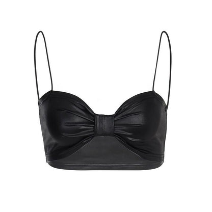 Spring Summer New Fashion Sexy Strappy Bow Vest Women Sling - Wanita Store
