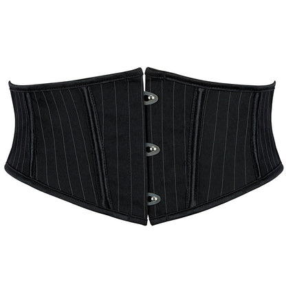 Short Buckle Boning Corset Denim Outer Wear Girdle Lolita Court Body Sculpting Girdle Supply