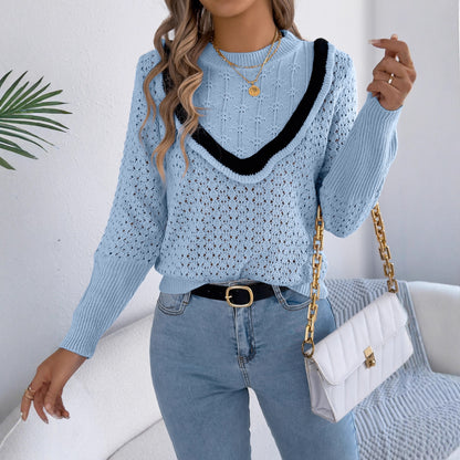 Women Clothing Autumn Winter Fungus Long Sleeve Pullover - Wanita Store