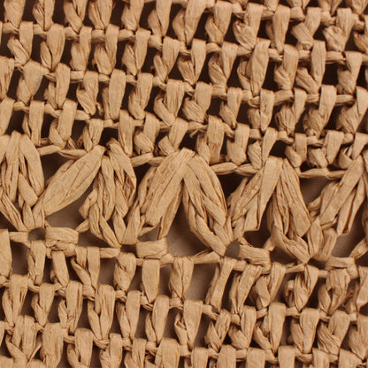 Summer Hollow Out Cutout out Woven Bag Paper String Shoulder Straw Bag Casual Beach Women Bag - Wanita Store