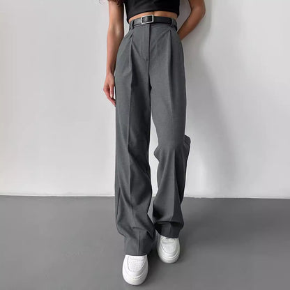 Work Pant Spring Summer Women Casual Office Loose Straight Trousers Work Pant - Wanita Store