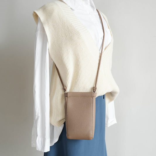 Simple Small Shoulder Bag Vertical Mobile Phone Bag Women Mini Crossbody Small Bag