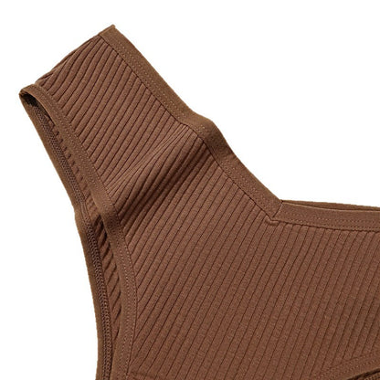 Culotte sexy pour femme, style Maillard, en coton côtelé, respirante, galbante, taille basse, couleur unie