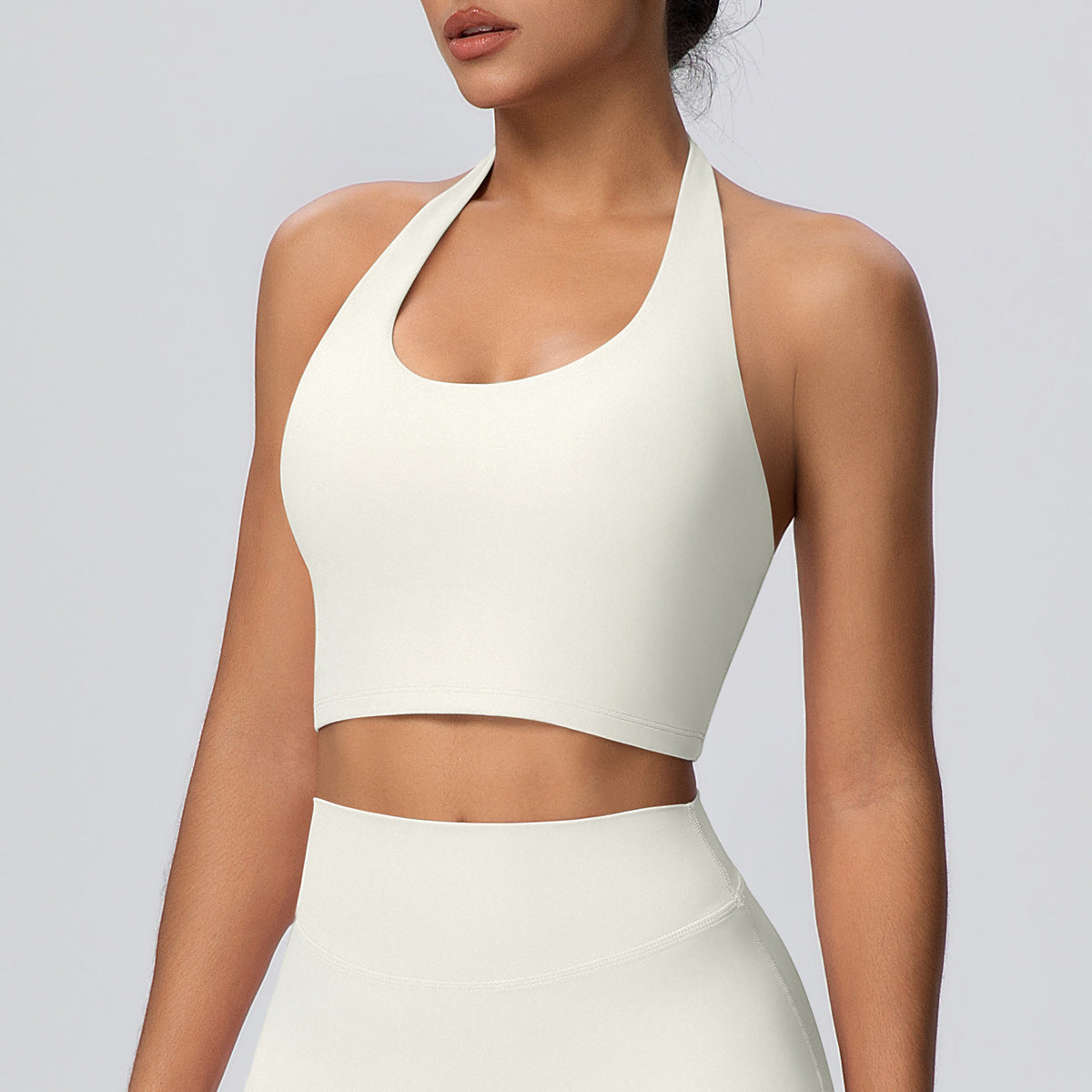 Halter Bra-Light Ivory