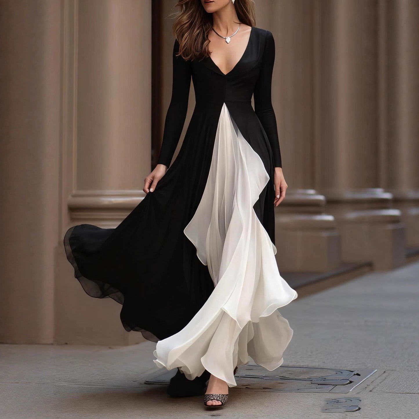Black and white