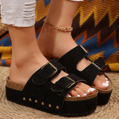 Black suede