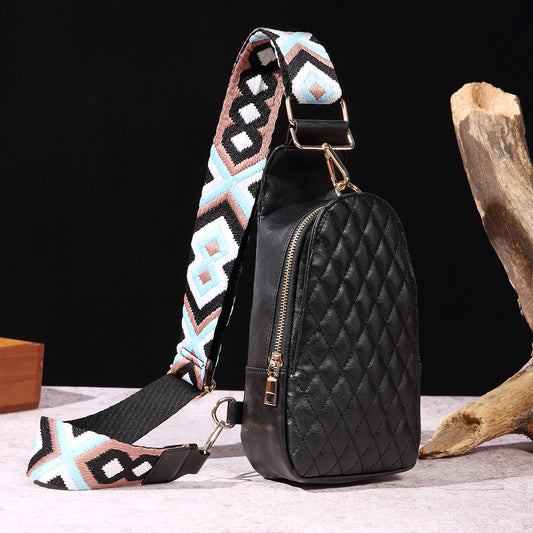 Ladies Casual Retro Chest Bag Pure Embroidered Crossbody Bag Bohemian Waist Bag