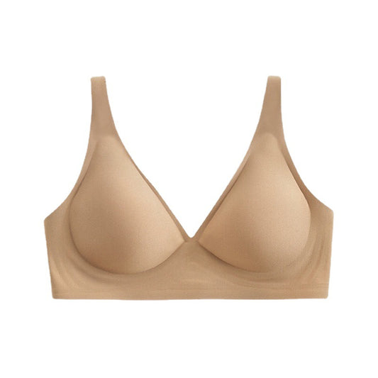 Bralette Seamless Nude Feel Underwear 3D Wireless Soft Support Thin Small Breast Push up Comfort Jelly Bra