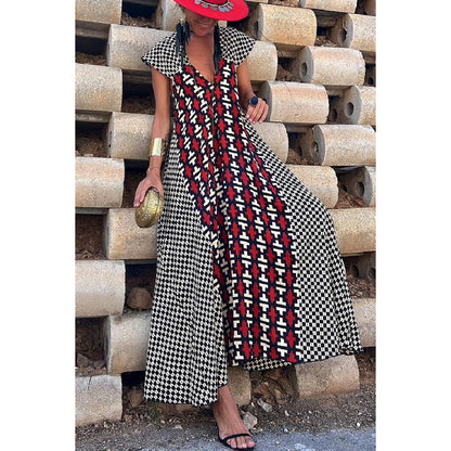 Casual Dress Holiday Women Loose Big Hem Dress for Women - Wanita Store