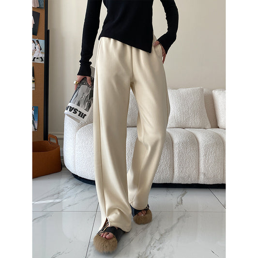 Wide Leg Pants Mopping Split Autumn Winter