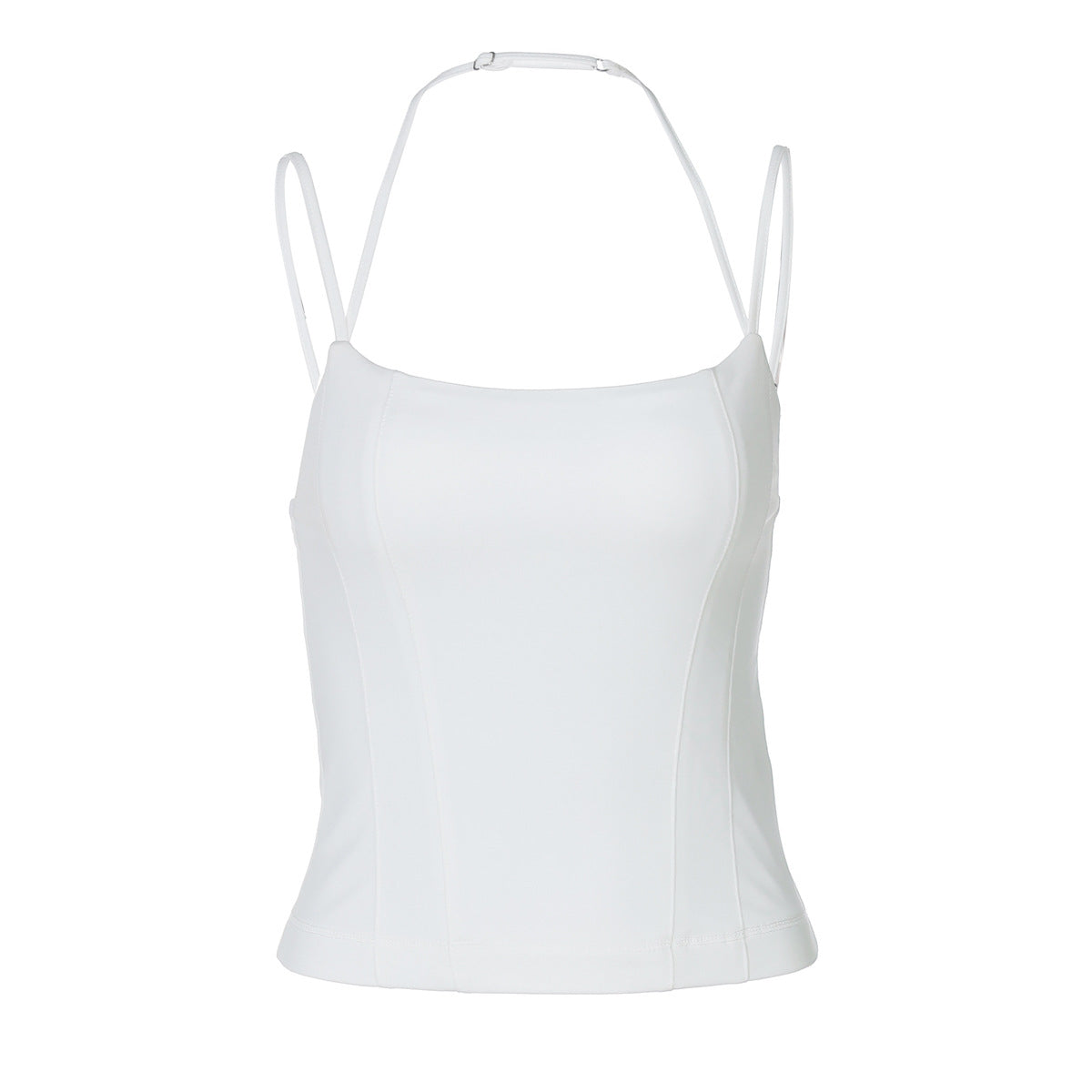 Women Clothing Summer Trendy Sexy Solid Color Sling Slim Fit Tank Top