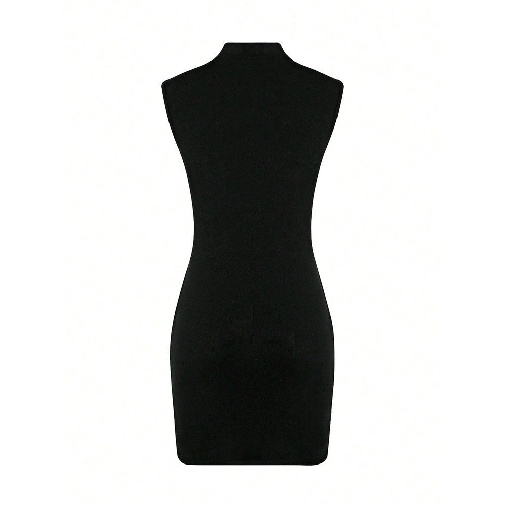 Women French Intellectual Dress Summer Sweet Spicy High Waist Hip Wrapped Dress